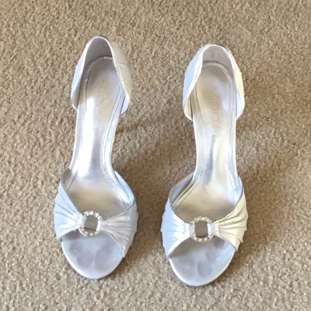 ALDO Silver Heels